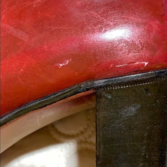 Salvatore Ferragamo tall burgundy boots 6.5AA - Picture 6 of 8